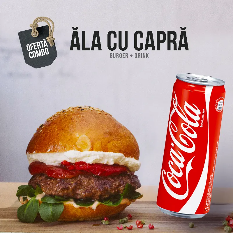 Combo 2 x Ăla cu Capră + 2 x Coca-Cola
