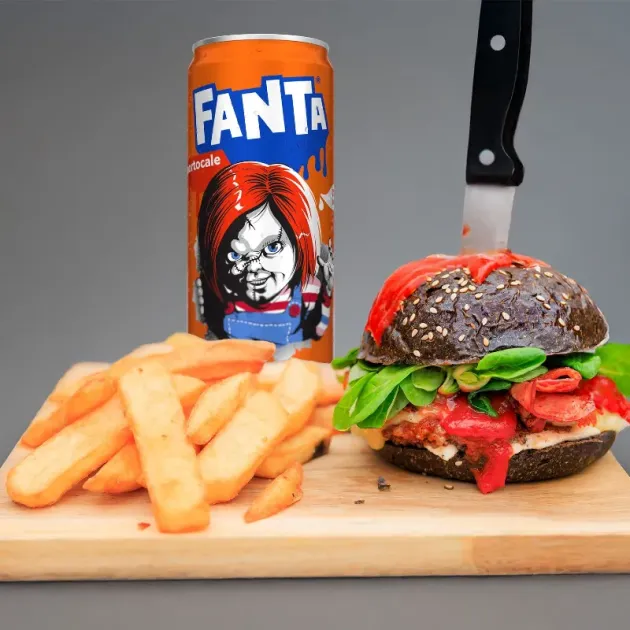 The Bloody Burger + Cartofi prăjiți